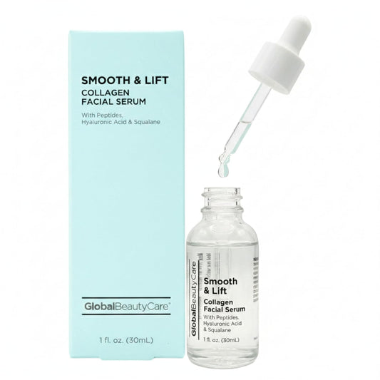 Smooth & Lift Collagen Facial Serum Hydrating Face Serum to Support Firm-Looking Skin with Peptides, Hyaluronic Acid & Squalane, Fast-Absorbing Hydrating Formula, 1 Fl Oz (1-Pack)