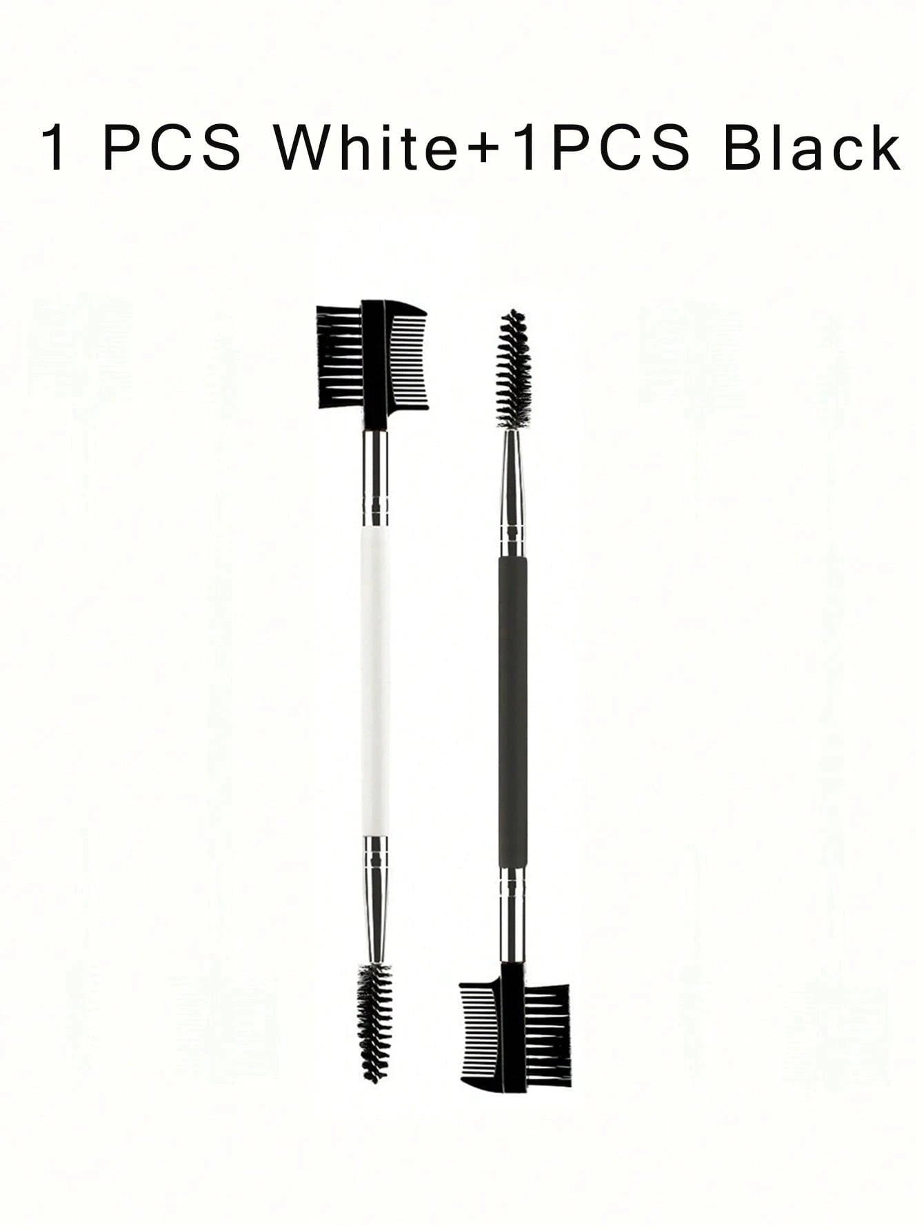 1/2/5PCS 3 Head Eyebrow Eyelash Shaper Double Head Brush Makeup Grooming Tool Cosmetic with 3 Different Spoolie Brushes
