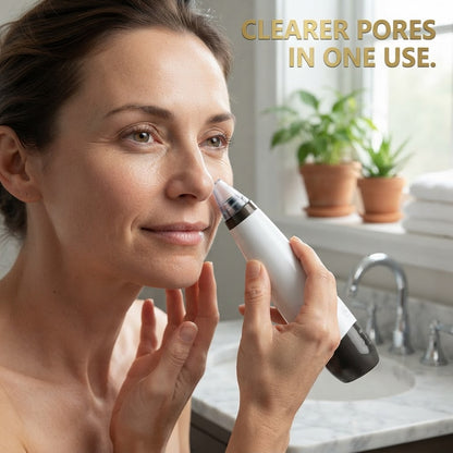 Pore Vacuum Blackhead Remover | 3 Suction Levels & 6 Probes, USB Rechargeable