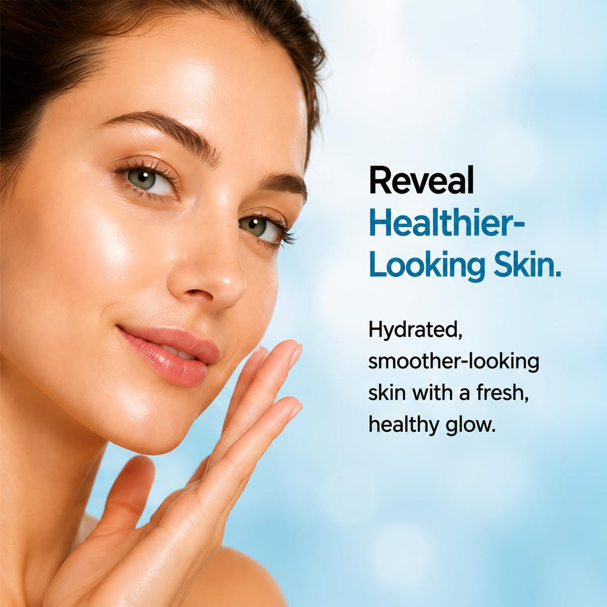 Smooth & Lift Collagen Facial Serum Hydrating Face Serum to Support Firm-Looking Skin with Peptides, Hyaluronic Acid & Squalane, Fast-Absorbing Hydrating Formula, 1 Fl Oz (1-Pack)